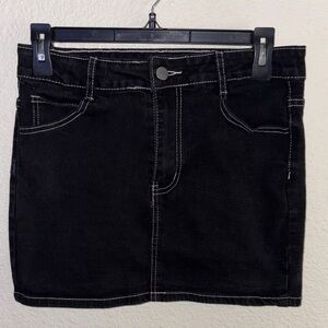 SHEIN Black Mini Skirt